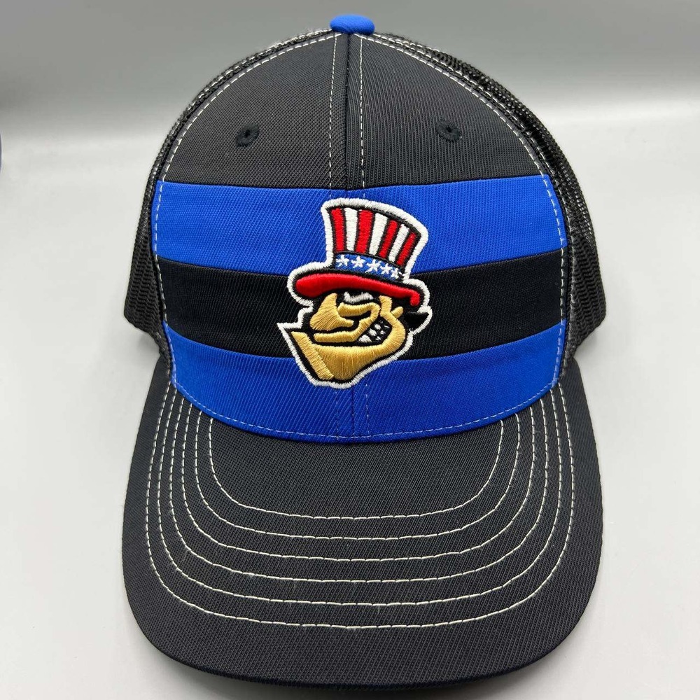 Uncle Sam USA Trucker Hat Men Black Blue Embroidered Richardson Snap Back Cap‎